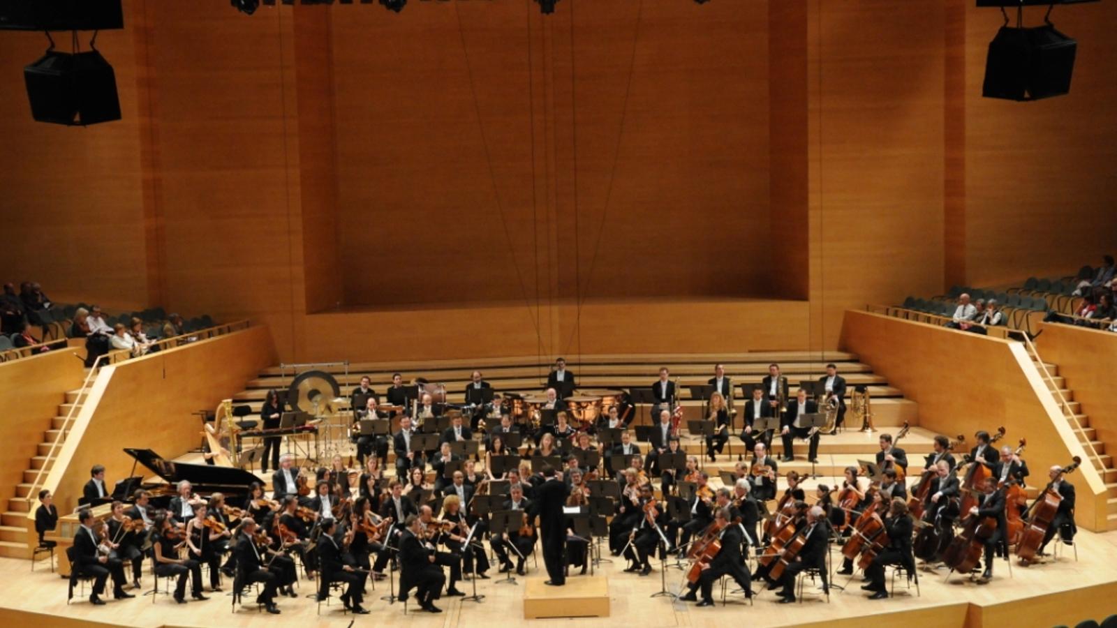 L'Orquesta Simfònica de Barcelona i Nacional de Catalunya (OBC), en una actuació a l'Auditori