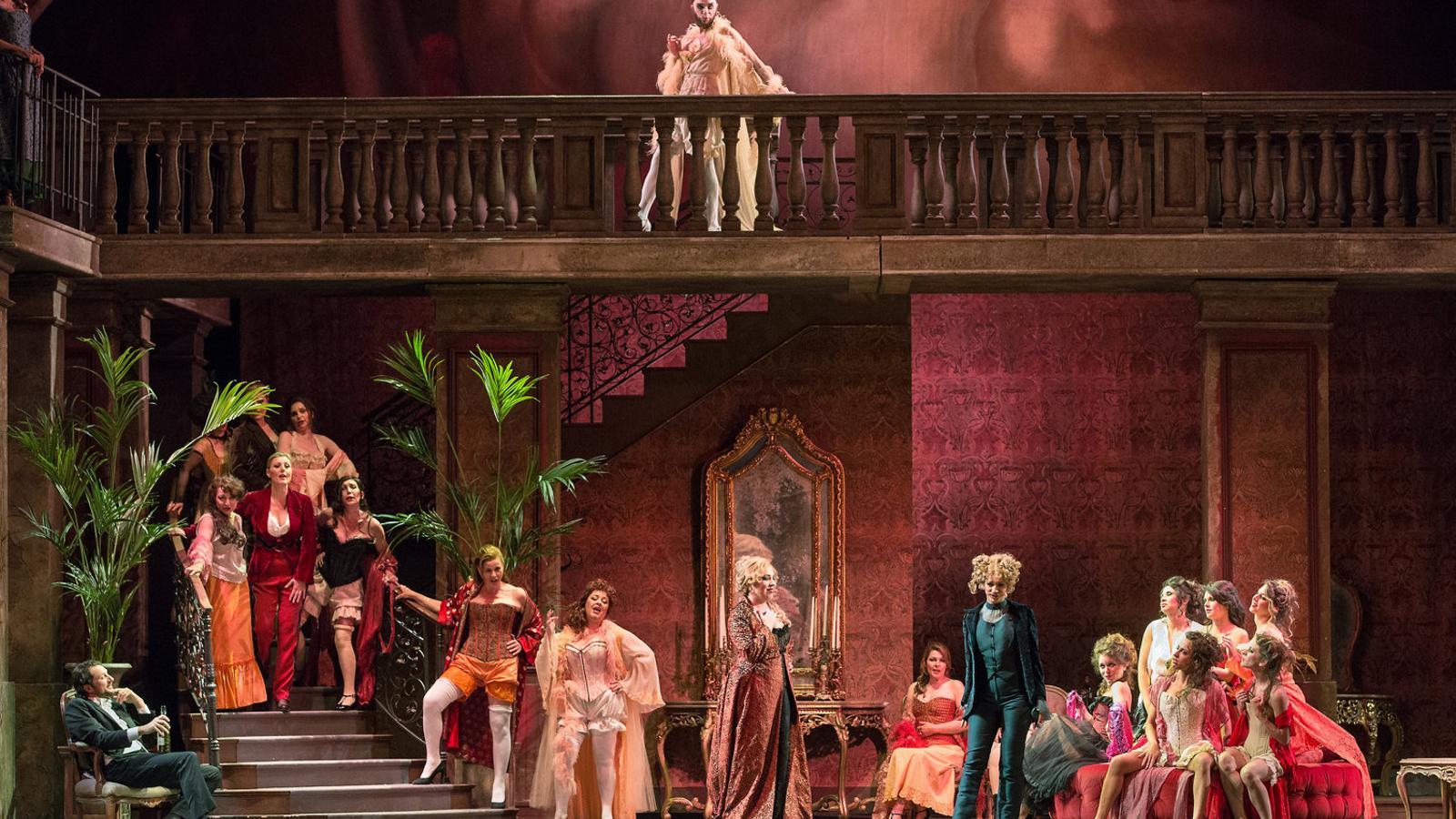 Una escena de l’òpera Manon Lescaut, que s’estrena dijous vinent al Gran Teatre del Liceu. / LAURA FERRARI / LICEU