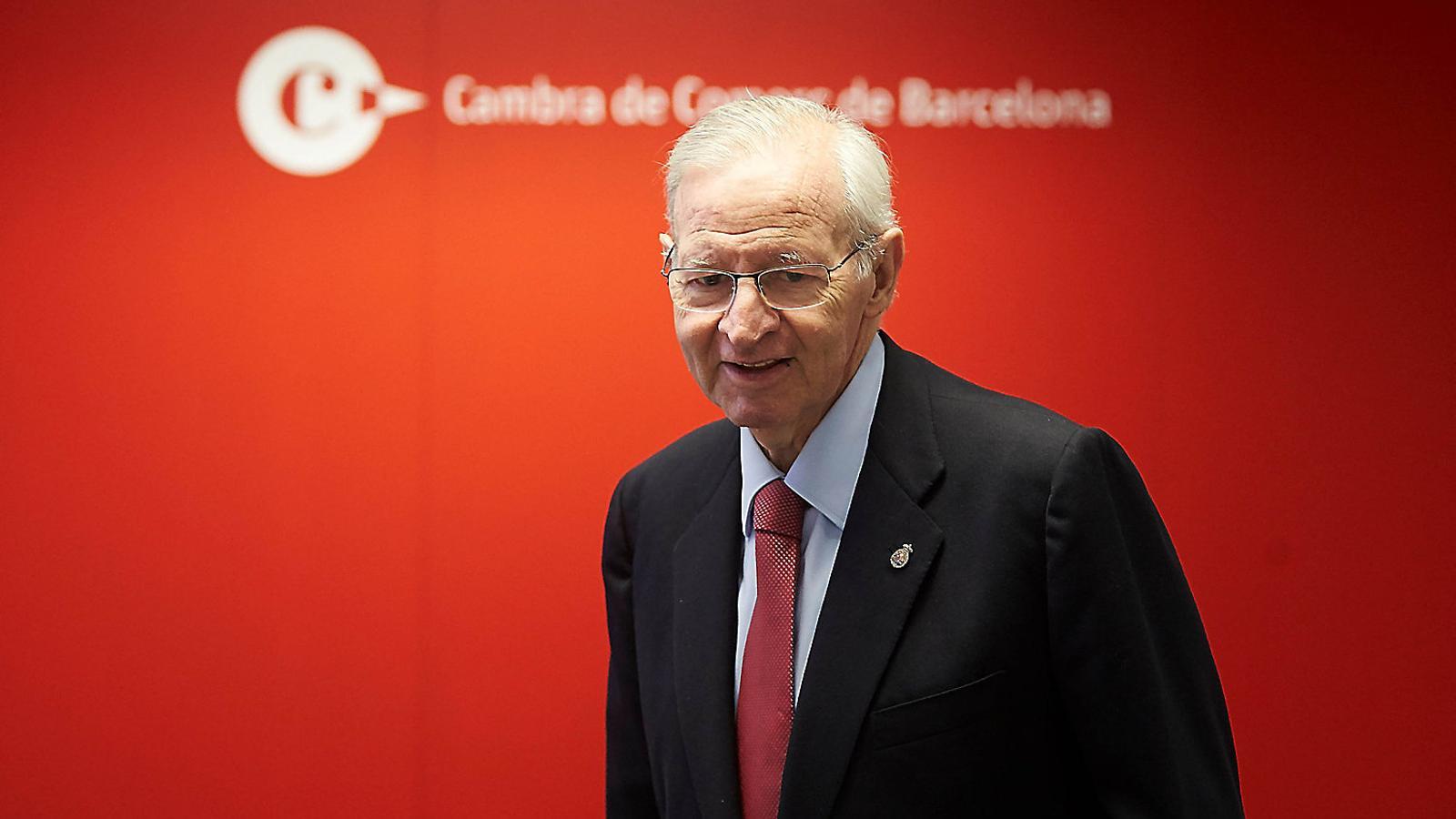 Miquel Valls era president de la Cambra barcelonina quan es va elaborar l'informe sobre la independència que no es va publicar / ALEJANDRO GARCÍA / EFE