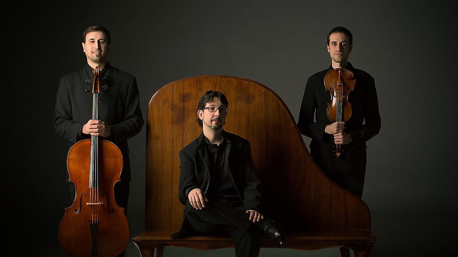 El tres components del Trio Pedrell: Ferran Bardolet, Jordi Humet i Christian Torres. / FICTA