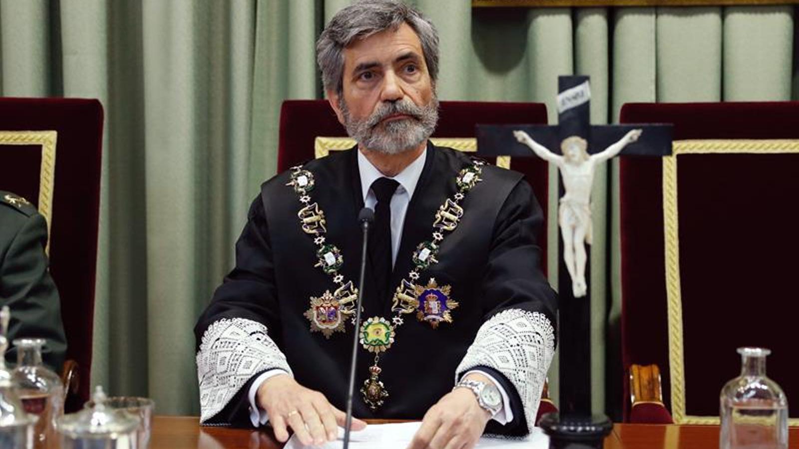 El presidente del CGPJ, Carlos Lesmes. / EFE