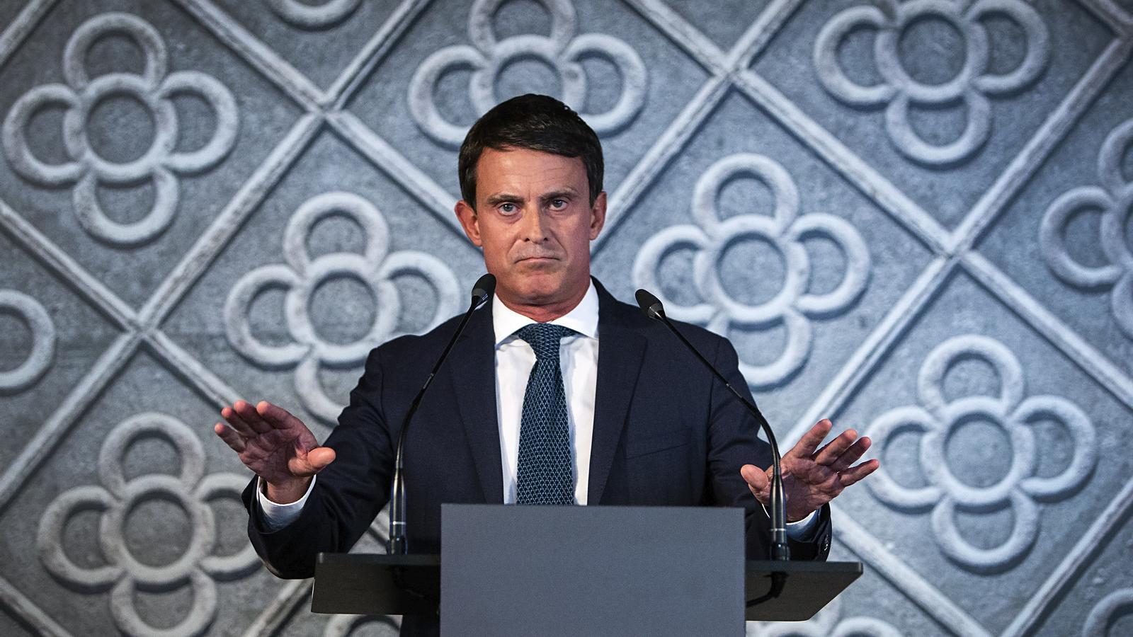 Manuel Valls, el dia en quÃ¨ va anunciar que es presentava a les eleccions
