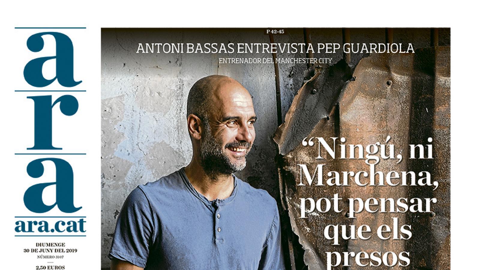 Pep Guardiola: "Ningú, ni Marchena, pot pensar que els presos mereixen passar tantss anys a la presó"