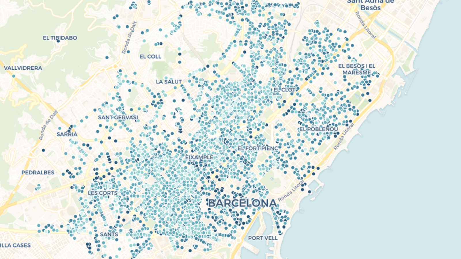 Mapa interactiu: Les 5.704 terrasses autoritzades que poden obrir quan Barcelona passi a la fase 1